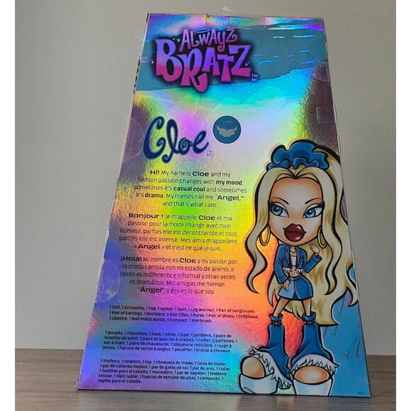 Bratz, Fashion Doll with Accessories and Poster, Cloe  Alwayz Bratz Cloe Fashion Doll with 10 Accessories and Poster Multicolor NWT